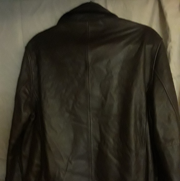 Brooks Brothers Leather Bomber Jacket - Picture 2 of 4